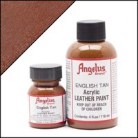 Màu Angelus Acrylic Leather Paint vẽ trên chất liệu da, vải - Màu English Tan