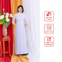 Mẫu áo dài 4 tà chất liệu chifon được may 2 lớp 4 tà  |  Áo dài Trung Đồng