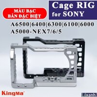 Màu bạc A6500 A6400 A6300 SONY | Rig Cage Rigcage Khung lồng máy ảnh quay video bảo vệ grip handcase l plate bracket