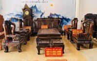 Mẫu bàn ghế minh quốc voi 10 món gỗ mun hoa lào cao cấp (Anh Phông, Hải Dương)