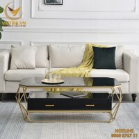 Mẫu bàn kính sofa khung sắt đẹp hiện đại V3-6410