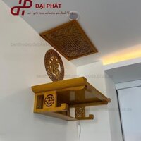 Mẫu Bàn Thờ Treo Tường Gỗ Mít Hiện Đại TM301