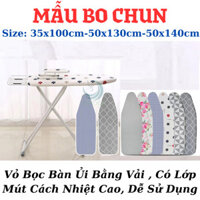 [Mẫu Bo Chun]- Tấm bọc bàn ủi quần áo, dày, có lớp mút chống cháy-Áo bọc bàn để ủi chịu được nhiệt độ cao tiện d