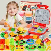 Màu Bùn Đất Sét Burger Maker diy Plasticine Mold Girl Đồ Chơi Trẻ Em