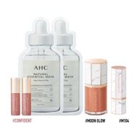 (màu cam - hồng nude) Combo Son Lì và Son Bóng Dịu Nhẹ DEAR DAHLIA PARADISE AURORA SHINE LIP TREATMENT (6.5ml)