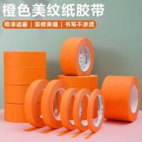 Màu cam kết cấu băng giấy trang trí màu sắc khác nhau nghệ thuật vẽ tranh sinh viên với xe làm đẹp sơn mặt nạ sơn chịu nhiệt độ cao đẹp sticker tường không có dấu vết bằng tay DIY màu sắc làm đẹp bằng vải cao su