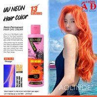 Màu Cam nhuộm tóc hương thơm Semi UV Neon Không Amoniac trên nền tóc tẩy Level 9 - Orange 200ml