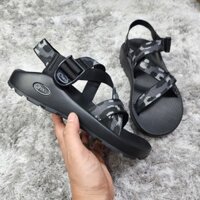 [Mẫu Cao Cấp Rút Hậu] Sandal Chaco Black Xuất Xịn, Dép Quai Hậu Đế TPR Cao Cấp, Dây Quai Mềm Mại Êm Ái.TG114 Rằn Ri TCẩm