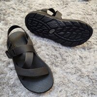 [Mẫu Cao Cấp Rút Hậu] Sandal Chaco Black Xuất Xịn, Dép Quai Hậu Đế TPR Cao Cấp, Dây Quai Mềm Mại Êm Ái.TG110 Đen