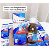 [Mẫu con gấu] Siro ho tiêu đờm lazolvan Nga 100ml siro ho Mucosolvan