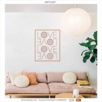 Mẫu decal chữ dán tường về tình yêu - WTL007