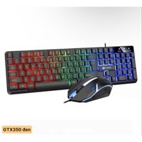 (Màu đen) Bộ bàn phím và chuột LIMEIDE GTX 350 giả cơ led siêu đẹp dành cho gaming, học tập, làm viêc, giải trí