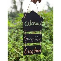 [màu đen] Bộ bảng viết phấn bắng gỗ viết menu, note gồm 2 bảng/3 bảng/4 bảng/5 bảng dễ lau chùi, viết menu, note shop