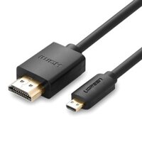 màu đen Cáp chuyển đổi micro HDMI sang HDMI 1.4 full HD UGREEN 30104 30103 30102 30148 HD127