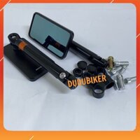 [Màu Đen] Gương chiếu hậu Rizoma mẫu vuông 2022 dáng ip12, gương vuông rizoma, kiếng vuông rizoma