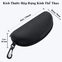 MÀU ĐEN Kính Bảo Vệ Chơi Thể Thao, Bóng Rổ, Bóng Đá Chống Sương Mù, Mồ Hôi Cao Cấp - Có Thể Lắp Mắt Kính Cận dododios - Hộp Đựng Kính