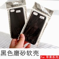 Màu Đen Mờ Ốp Điện Thoại Cho Apple 6S IPhone11 Pro 8 XS 7 Plus Vỏ Mềm Bộ Bảo Vệ