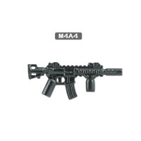 Mẫu đồ chơi mô hình khối xây dựng hạt nhỏ tương thích mới của bên thứ ba, súng trường tấn công M4A4 của Quân đội Hoa Kỳ