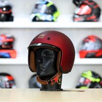 (Màu đỏ đô) Mũ bảo hiểm 3|4 đầu kính âm royal m139 - Nón bảo hiểm royal dấu kính chính hãng bảo hành 12 tháng