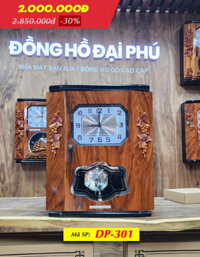 Mẫu đồng hồ treo tường thùng bè sang trọng DP-301