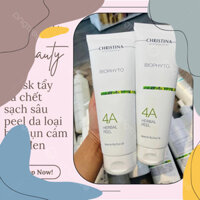 (Mẫu dùng thử) [Công ty] Mask 4a Christina Herbal Peel Tẩy da chết sạch sâu peel da loại bỏ mụn cám đầu đen 250ml