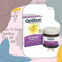 (Mẫu dùng thử) Men Vi Sinh Optibac Tím 30 viên, 90 viên