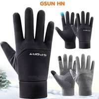 MẪU Găng tay xe máy mùa đông cảm ứng chống nước full ngón 3 lớp lót nỉ giữ ấm