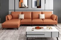 Mẫu ghế sofa da bò thật cao cấp SF428