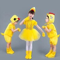 Mẫu Giáo Mới Ngày Trẻ Em Động Vật Trẻ Em Vịt Vàng Nhỏ Gà Con Mô Hình Trang Phục