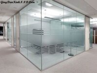 Mẫu giấy dán kính mờ văn phòng số 19