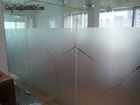 Mẫu giấy dán kính mờ văn phòng số 9
