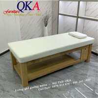 Mẫu giường gỗ spa cao cấp.