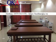 Mẫu giường mát xa gỗ spa