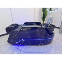 Mẫu giường pha lê chậu sứ chức năng con lăn massage 6D | Giường gội đầu massage toàn thân