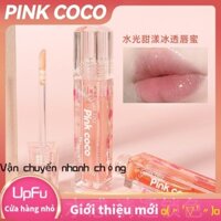 Màu Hồng COCO Hydrating Glass Lip Gloss Hydrating Toot Lip Dưỡng Ẩm Gương Dầu Môi Giá Rẻ HỒNG Son Môi