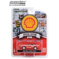 Mẫu hợp kim GreenLight 1 / 64 2001 Nissan Skyline GT-R (R34) #1 Shell 41125-D