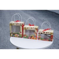 mẫu hộp quà tết/mẫu giấy kraft đựng được 2,4,6 hủ nhựa hàng có sẵn siêu xinh combo 20 hộp