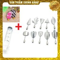 MAU HOT  -Bộ dụng cụ làm rau câu 3D 10 món+ Tặng kèm ống bơm 20ml+ Tặng quà như hình sieu RE