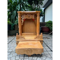MẪU HOT GIÁ RẺ GỖ GÕ ĐỎ- Bàn tủ thờ ông địa thần tài thổ địa gỗ gõ đỏ cao cấp đủ size cột tròn có bệ ngồi cao