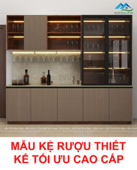 MẪU KỆ RƯỢU GỖ MDF THIẾT KẾ TỐI ƯU CAO CẤP, HIỆN ĐẠI – KR12