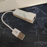 [Mẫu không cần driver] Card mạng di động USB 2.0 có dây màu trắng chip 9900 không cần driver