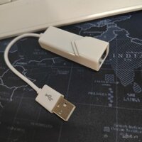 [Mẫu không cần driver] Card mạng di động USB 2.0 có dây màu trắng chip 9900 không cần driver