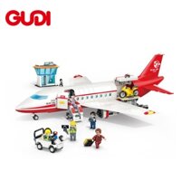 Mẫu Lắp Ráp mô hình Máy Bay Xe GUDI 10503 Jetway Airliner City Airplane