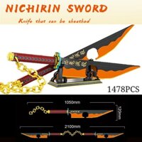 Mẫu Lắp Ráp mô hình thanh kiếm DK 1507 MOC Demon Slayer Nichirin Sword 1478pcs