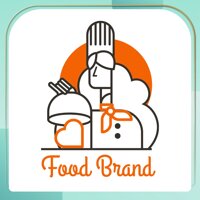 Mẫu logo màu cam cho quán ăn, cửa hàng thực phẩm - Thiết kế theo yêu cầu, Banner trang trí cho các shop online