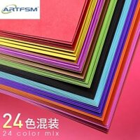 Màu lớn bìa cứng dày 230g giấy cứng màu thủ công siêu lớn a38k4k mẫu giáo 8 mở 4 mở a4 học sinh trẻ em handmade origami vuông nghìn hạc giấy tự làm thủ công cắt giấy - Giấy văn phòng