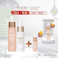 [MẪU MÃ MỚI] Bộ Đôi Zakka Naturals Serum Vitamin C GlowFruit+ 20ml và Serum B3 30ml Hỗ Trợ Làm Đều Màu Và Sáng Da