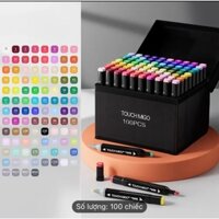 Màu Marker Touch 48-60-80-100 Cây Chuyên Nghiệp Kèm Túi Vải Họa Cụ Tô Màu Dạ Vẽ Tranh Anim
