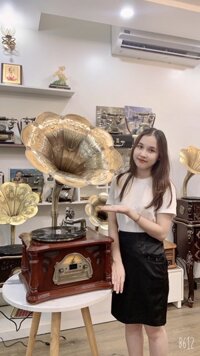 MẪU MÁY PHÁT NHẠC LOA KÈN ĐỒNG ĐỂ BÀN CỠ ĐẠI – MP6