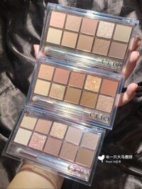 Màu mới 11 12 13! Clio Coleo Eyeshadow Palette 09 Ten Colors Earth Color Tea Milk Autumn and Winter Full Matte Nude phấn mắt estee lauder